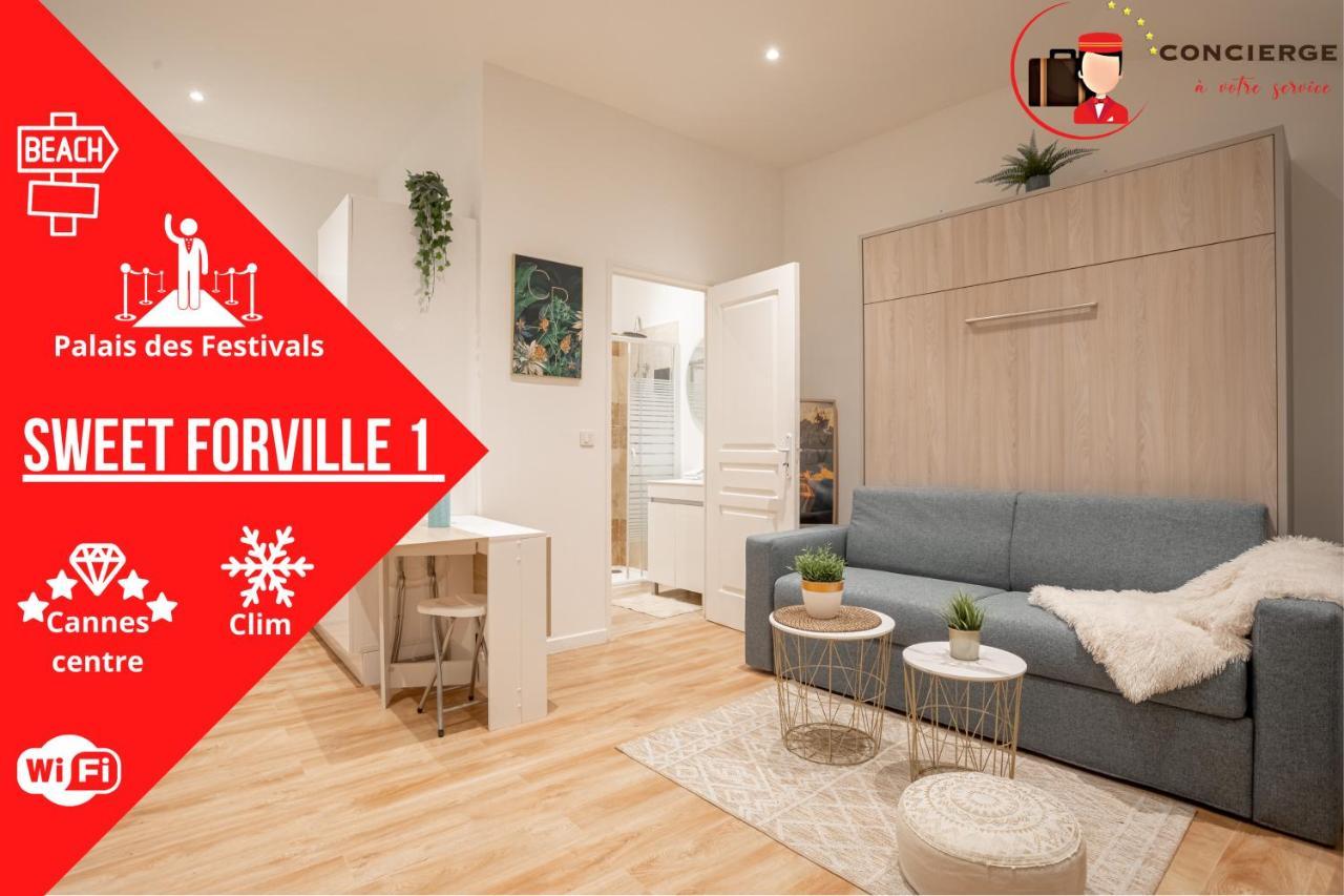 Le Sweet Forville 1 - Palais Des Festivals - Marche Provencal - Plage - Au Calme - Clim 칸느 외부 사진